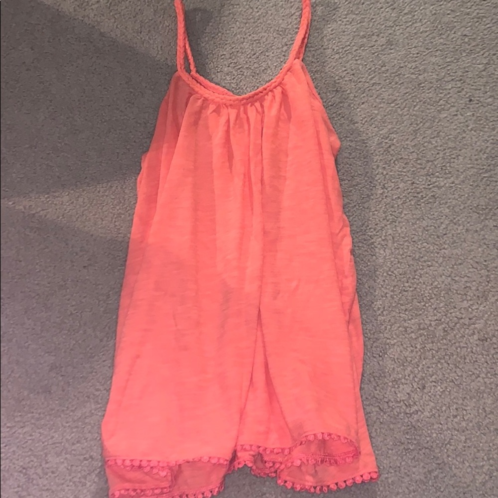 Coral tank top (worn once)